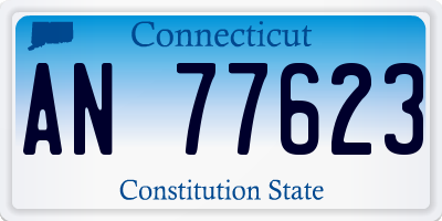 CT license plate AN77623