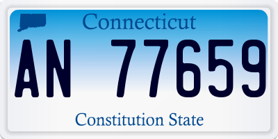 CT license plate AN77659