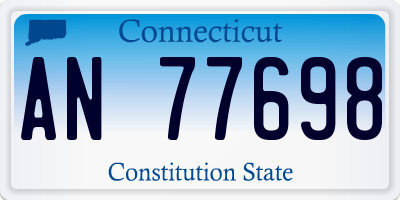 CT license plate AN77698