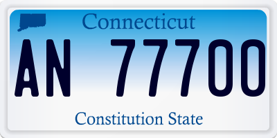 CT license plate AN77700