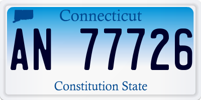 CT license plate AN77726