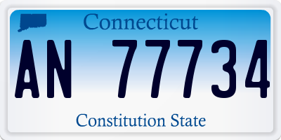 CT license plate AN77734
