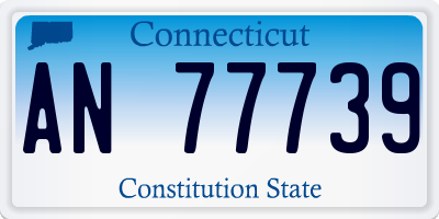 CT license plate AN77739