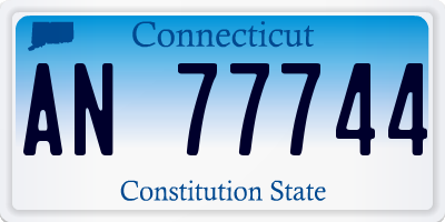CT license plate AN77744