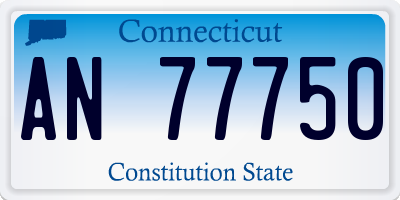 CT license plate AN77750