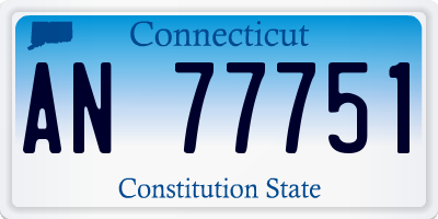 CT license plate AN77751