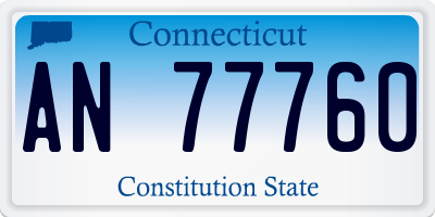 CT license plate AN77760