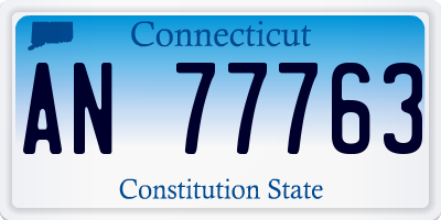 CT license plate AN77763