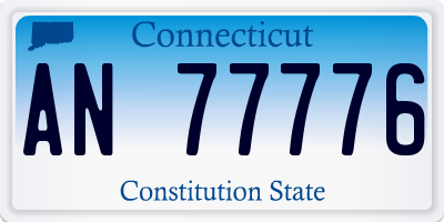 CT license plate AN77776