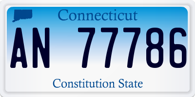 CT license plate AN77786