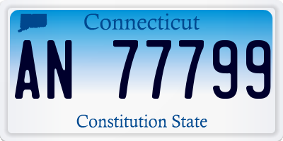 CT license plate AN77799