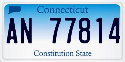 CT license plate AN77814