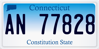 CT license plate AN77828