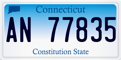 CT license plate AN77835