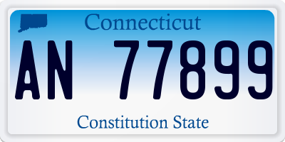 CT license plate AN77899