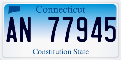 CT license plate AN77945