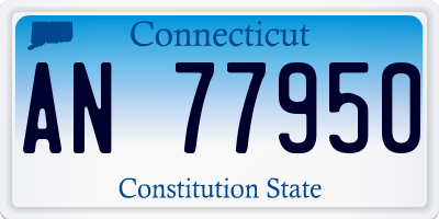 CT license plate AN77950