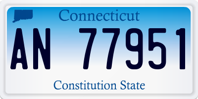 CT license plate AN77951