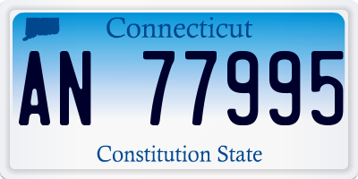 CT license plate AN77995