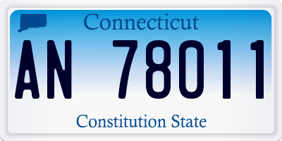 CT license plate AN78011