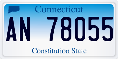 CT license plate AN78055
