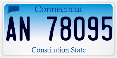 CT license plate AN78095