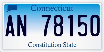CT license plate AN78150