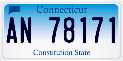 CT license plate AN78171