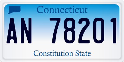 CT license plate AN78201