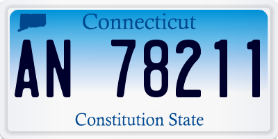 CT license plate AN78211