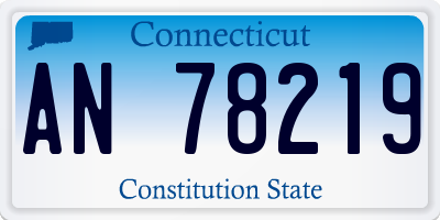 CT license plate AN78219