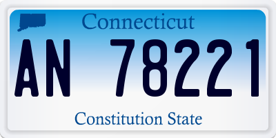 CT license plate AN78221