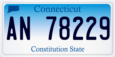 CT license plate AN78229