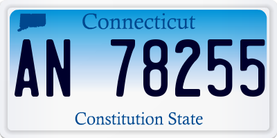 CT license plate AN78255