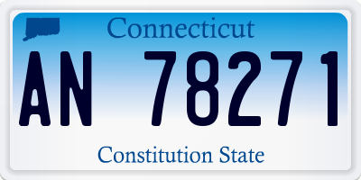 CT license plate AN78271