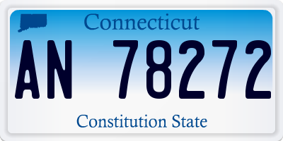 CT license plate AN78272
