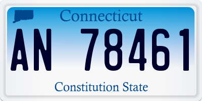 CT license plate AN78461