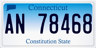 CT license plate AN78468