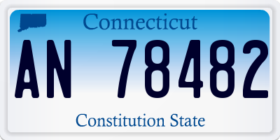 CT license plate AN78482