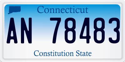 CT license plate AN78483