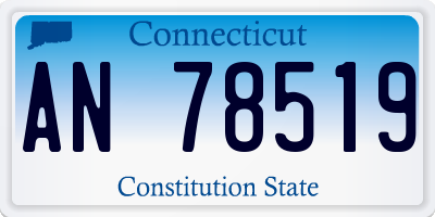 CT license plate AN78519
