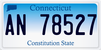 CT license plate AN78527