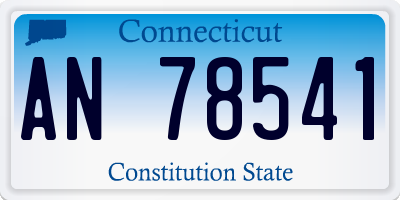 CT license plate AN78541