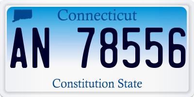 CT license plate AN78556