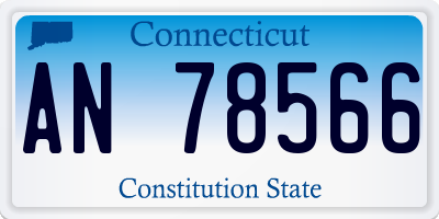 CT license plate AN78566