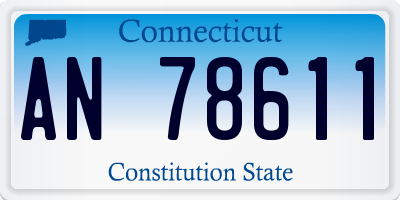 CT license plate AN78611
