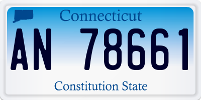 CT license plate AN78661