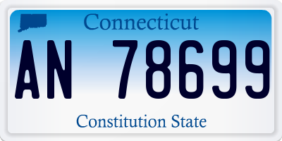 CT license plate AN78699