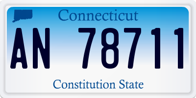 CT license plate AN78711