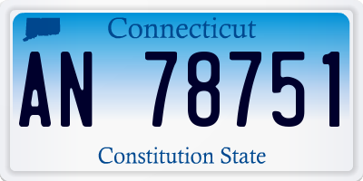 CT license plate AN78751